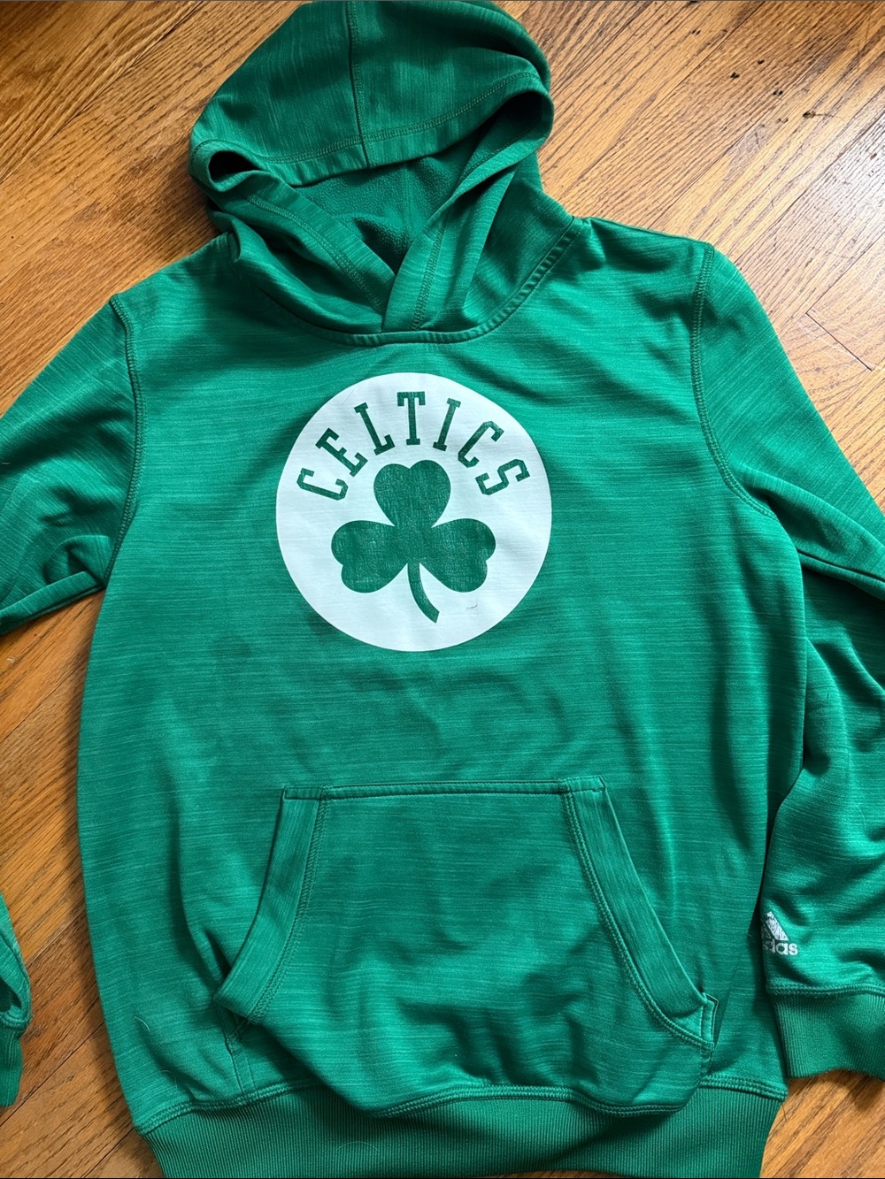 adidas youth  Green Celtics Logo Zip-Up Hoodie